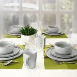 Excellent Serviesset - Servies - 16 Stuks - Aardewerk - Grijs -Greenpan Winkel 1200x1200 432