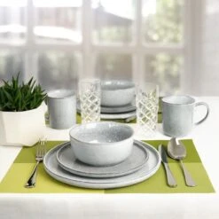Excellent Serviesset - Servies - 16 Stuks - Aardewerk - Grijs -Greenpan Winkel 1200x1200 433