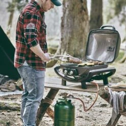 Burnhard Draagbare 2-Branders Gasbarbecue - Afdekhoes - BBQ Wayne -Greenpan Winkel 1200x1200 443