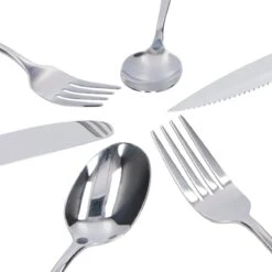 Deleca 8 Persoons Bestekset (48-delig) - Lepels, Messen, Vorken & Steakmessen - Vaatwasserbestendig - Zilver / RVS 9 Deleca 8 Persoons Bestekset (48-delig) - Lepels, Messen, Vorken & Steakmessen - Vaatwasserbestendig - Zilver / RVS -Greenpan Winkel 1200x1200 470