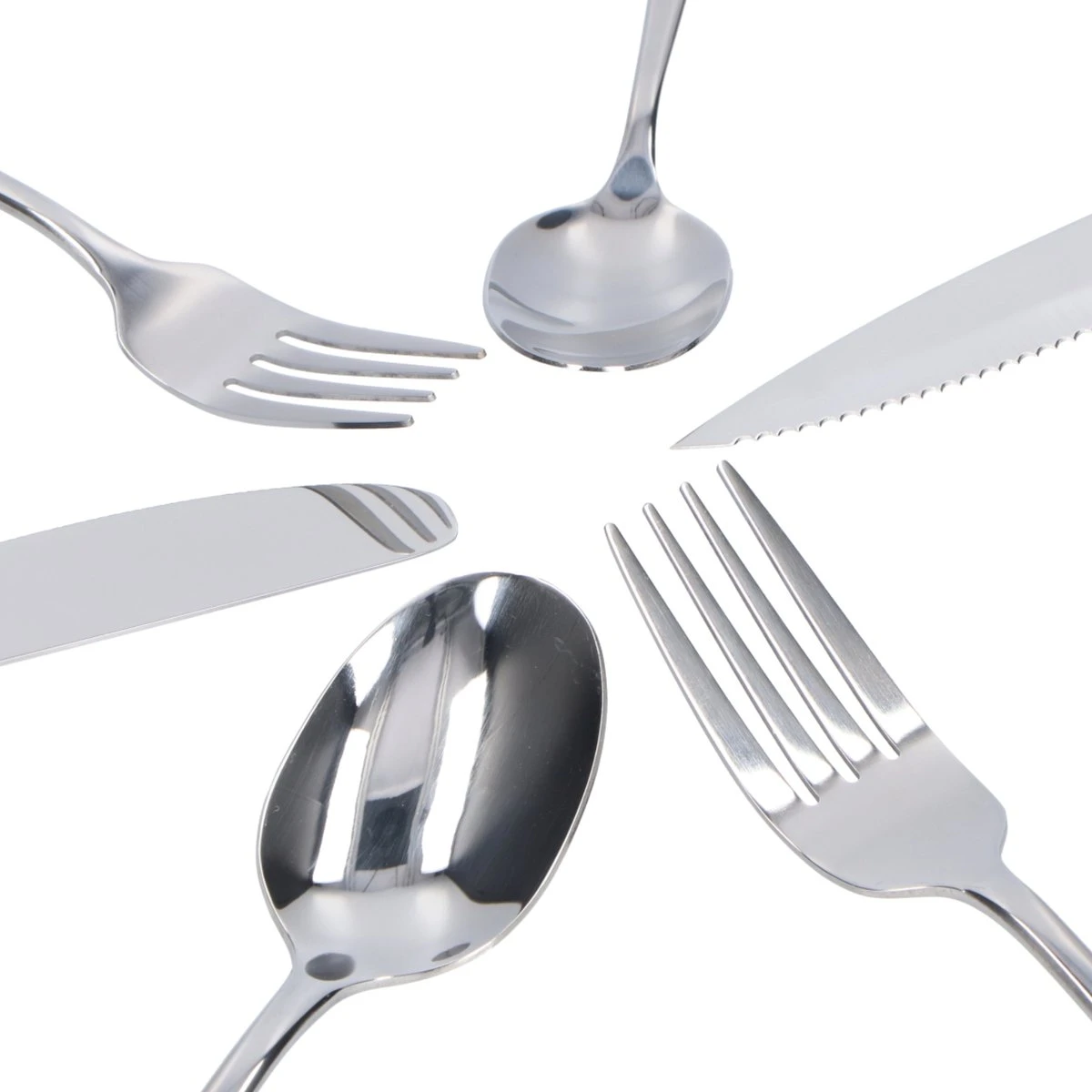 Deleca 8 Persoons Bestekset (48-delig) - Lepels, Messen, Vorken & Steakmessen - Vaatwasserbestendig - Zilver / RVS Deleca 8 Persoons Bestekset (48-delig) - Lepels, Messen, Vorken & Steakmessen - Vaatwasserbestendig - Zilver / RVS -Greenpan Winkel 1200x1200 470