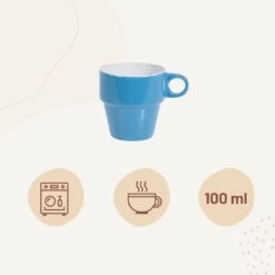 Orange85 Koffiekopjes - Met Houder - Set Van 6 - Gekleurd - 300 Ml - Keramiek -Greenpan Winkel 1200x1200 485