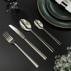Nevana Bestekset - 24 Delig - 18/10 Edelstaal - Bestek - Lepels, Messen, Vorken -Greenpan Winkel 1200x1200 490