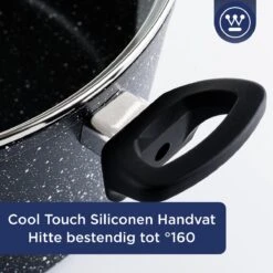 Westinghouse Hapjespan Inductie - Ø 32 Cm - Zwart Marmer - Met Deksel 5 Westinghouse Hapjespan Inductie - Ø 32 Cm - Zwart Marmer - Met Deksel -Greenpan Winkel 1200x1200 493