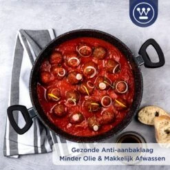 Westinghouse Hapjespan Inductie - Ø 32 Cm - Zwart Marmer - Met Deksel 9 Westinghouse Hapjespan Inductie - Ø 32 Cm - Zwart Marmer - Met Deksel -Greenpan Winkel 1200x1200 495