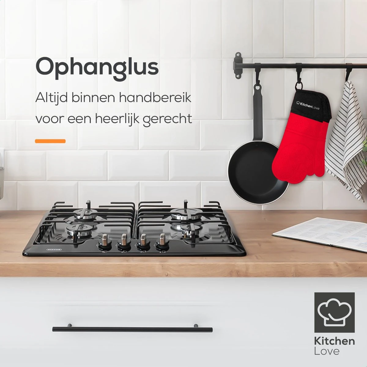 KitchenLove Ovenwanten - 2 Stuks Ovenhandschoenen - Hittebestendig tot 250 °C - Siliconen - Rood KitchenLove Ovenwanten - 2 Stuks Ovenhandschoenen - Hittebestendig Tot 250 °C - Siliconen - Rood -Greenpan Winkel 1200x1200 571