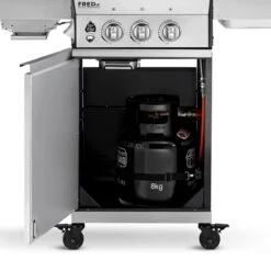 Burnhard Gas BBQ FRED JR. Deluxe - 2 Branders - Incl. Keramische Infraroodbrander & Afdekhoes - Deluxe 8 Burnhard Gas BBQ FRED JR. Deluxe - 2 Branders - Incl. Keramische Infraroodbrander & Afdekhoes - Deluxe -Greenpan Winkel 1200x1200 60