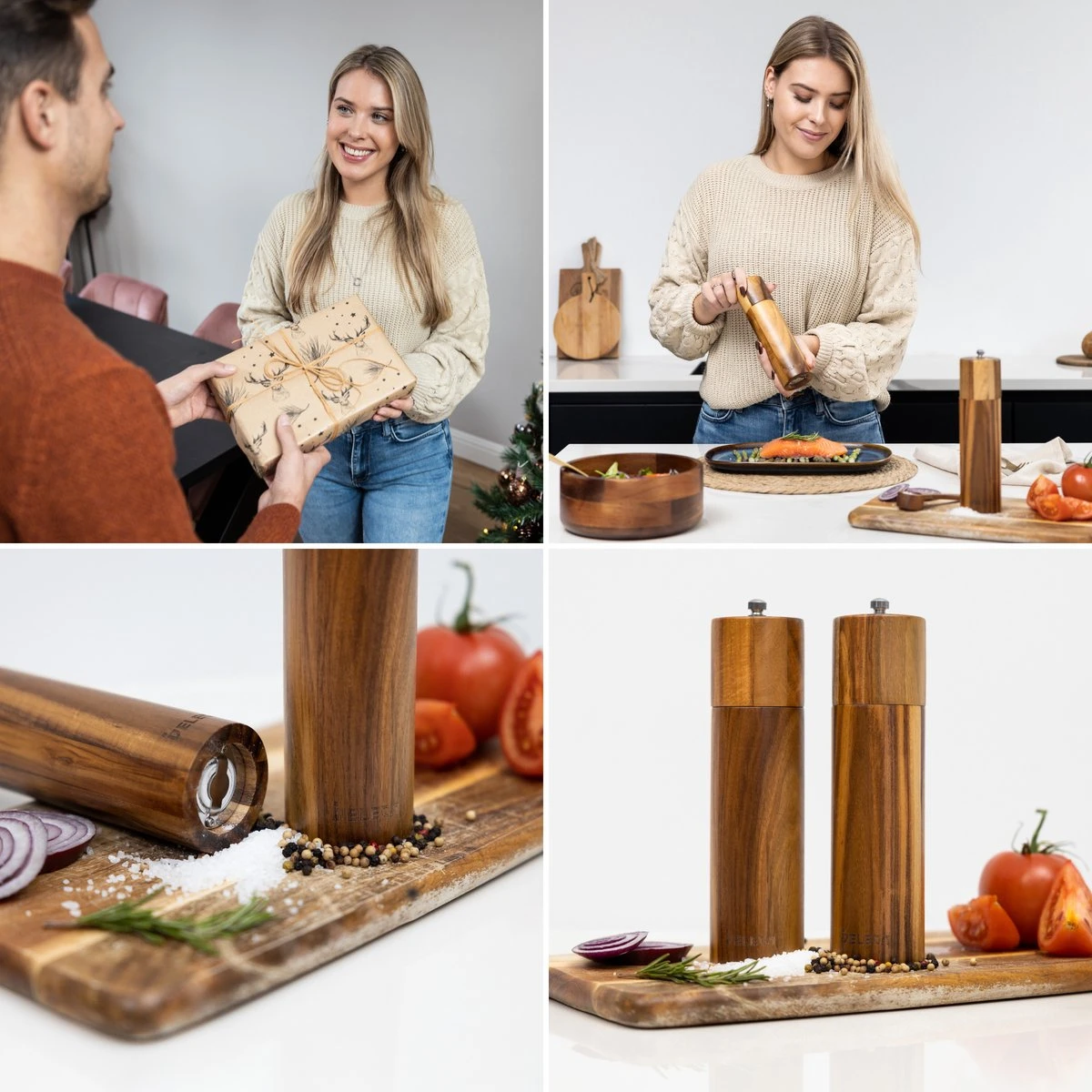Deleca Luxe Peper en Zoutmolen Set - Zout / Pepermolen - Handmatig - Met Navul Lepel & Geschenkdoos - Acacia Hout - Rond Deleca Luxe Peper En Zoutmolen Set - Zout / Pepermolen - Handmatig - Met Navul Lepel & Geschenkdoos - Acacia Hout - Rond -Greenpan Winkel 1200x1200 624