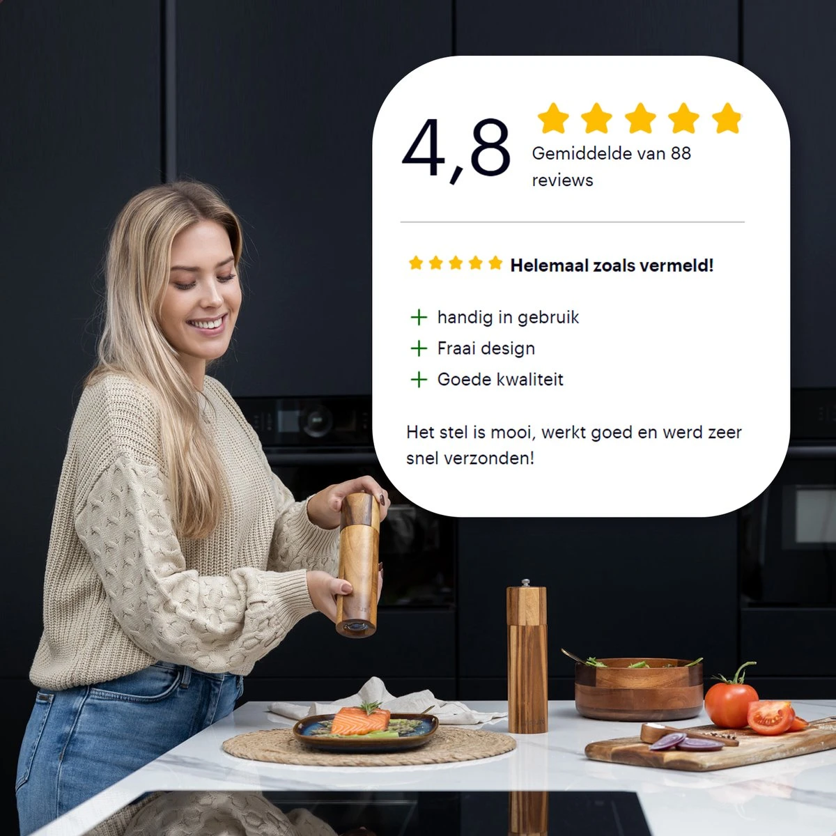 Deleca Luxe Peper en Zoutmolen Set - Zout / Pepermolen - Handmatig - Met Navul Lepel & Geschenkdoos - Acacia Hout - Rond Deleca Luxe Peper En Zoutmolen Set - Zout / Pepermolen - Handmatig - Met Navul Lepel & Geschenkdoos - Acacia Hout - Rond -Greenpan Winkel 1200x1200 634