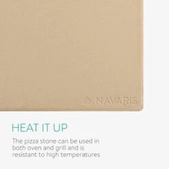 Navaris Pizzasteen XL Voor Oven En Barbecue - Rechthoekige Pizzaplaat 38 X 30 Cm - Inclusief Pizzaschep Met Extra Lang Handvat En Receptenboek -Greenpan Winkel 1200x1200 668