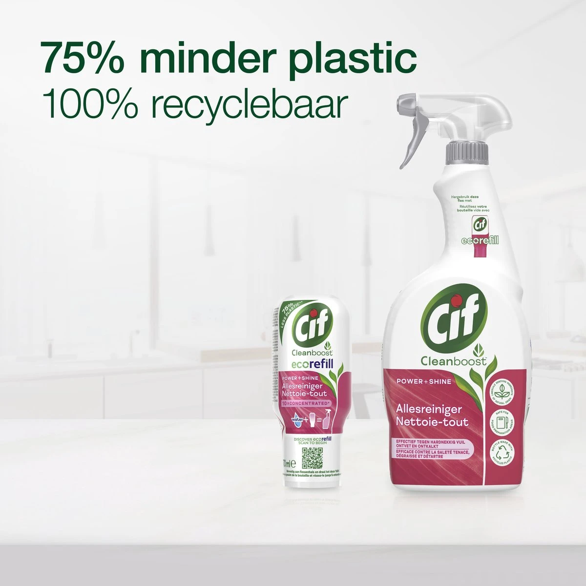 Cif CleanBoost Power & Shine Allesreiniger Ecorefill Capsules - 10 x 70 ml - Voordeelverpakking Cif CleanBoost Power & Shine Allesreiniger Ecorefill Capsules - 10 X 70 Ml - Voordeelverpakking -Greenpan Winkel 1200x1200 774