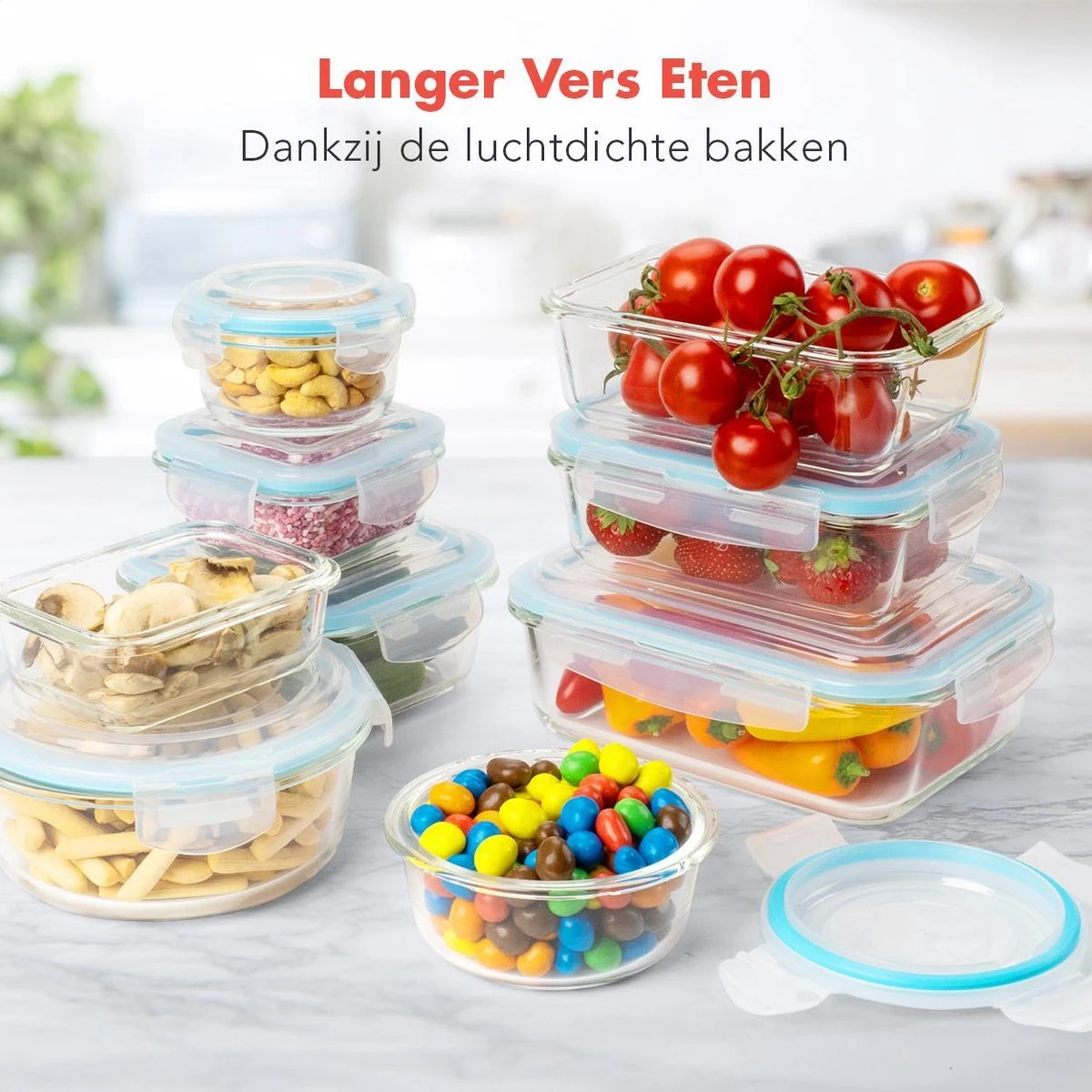 KitchenBrothers Meal Prep Bakjes - Set - Luchtdicht - BPA Vrij - Glas - 9 Stuks KitchenBrothers Meal Prep Bakjes - Set - Luchtdicht - BPA Vrij - Glas - 9 Stuks -Greenpan Winkel 1200x1200 787
