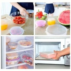 Siliconen Vershoud Deksels – Set Van 6 Stuks – Flexibel – Herbruikbaar – Wit - Stretch Tot Wel 30 Cm -Greenpan Winkel 1200x1200 791