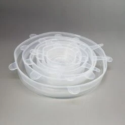 Siliconen Vershoud Deksels – Set Van 6 Stuks – Flexibel – Herbruikbaar – Wit - Stretch Tot Wel 30 Cm -Greenpan Winkel 1200x1200 793