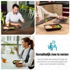 Meal Prep Bakjes - 20 Stuks - 1 Compartiment - Lunchbox - Diepvriesbakjes - Vershoudbakjes - Plastic Bakjes Met Deksel - Magnetron Bakjes Met Deksel - Meal Prep - Vershouddoos - 1L - BPA Vrij - Fitcrafters -Greenpan Winkel 1200x1200 795
