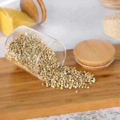 Quality Needz - Voorraadpotten - Glazen Potjes Met Deksel - 250 ML - 10 Delige Set - BPA-vrij - Gratis Pen & Herschrijfbare Stickers - Snoeppot -Greenpan Winkel 1200x1200 818