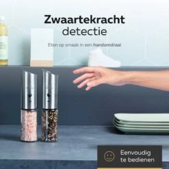 101Products Peper- & Zoutmolen Elektrisch - USB Oplaadbaar - Pepermolen - Zoutmolen - RVS 6 101Products Peper- & Zoutmolen Elektrisch - USB Oplaadbaar - Pepermolen - Zoutmolen - RVS -Greenpan Winkel 1200x1200 86