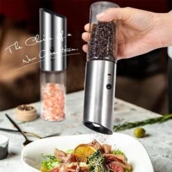 101Products Peper- & Zoutmolen Elektrisch - USB Oplaadbaar - Pepermolen - Zoutmolen - RVS 7 101Products Peper- & Zoutmolen Elektrisch - USB Oplaadbaar - Pepermolen - Zoutmolen - RVS -Greenpan Winkel 1200x1200 87