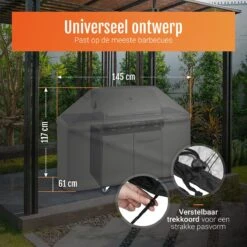 GrillX Barbecue Hoes - 145 X 61 X 117cm - BBQ Hoes Waterdicht - Beschermhoes Inclusief Trekkoord - BBQ Accesoires -Greenpan Winkel 1200x1200 94