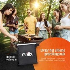 GrillX Barbecue Hoes - 145 X 61 X 117cm - BBQ Hoes Waterdicht - Beschermhoes Inclusief Trekkoord - BBQ Accesoires -Greenpan Winkel 1200x1200 96