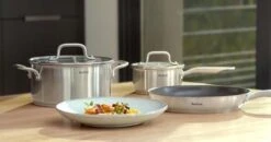 Tefal Virtuoso Pannenset 5 Delig - Hoge Kookpan Ø 22 Cm + Steelpan Ø 16 Cm + Kookpannen Ø 18/20/24 Cm -Greenpan Winkel 1200x634