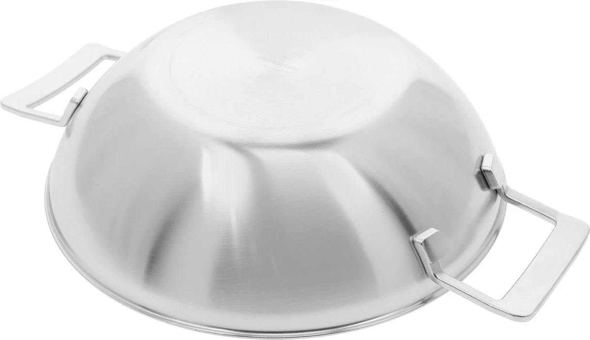 Demeyere industry 5 RVS Wokpan – Wokpan Inductie – 30 cm –2 Handvaten – PTFE-vrij Demeyere Industry 5 RVS Wokpan – Wokpan Inductie – 30 Cm –2 Handvaten – PTFE-vrij -Greenpan Winkel
