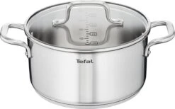 Tefal Virtuoso Pannenset 5 Delig - Hoge Kookpan Ø 22 Cm + Steelpan Ø 16 Cm + Kookpannen Ø 18/20/24 Cm -Greenpan Winkel 1200x749