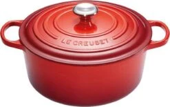 Le Creuset Signature Braadpan - 4,2 L - 24 Cm - Kersenrood -Greenpan Winkel 1200x753 1