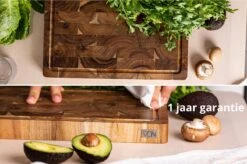 VDN Professionele Snijplank Acacia Hout Met Sapgeul En Handvatten – Hakblok 26x38x3.5 Cm -Greenpan Winkel 1200x795 2