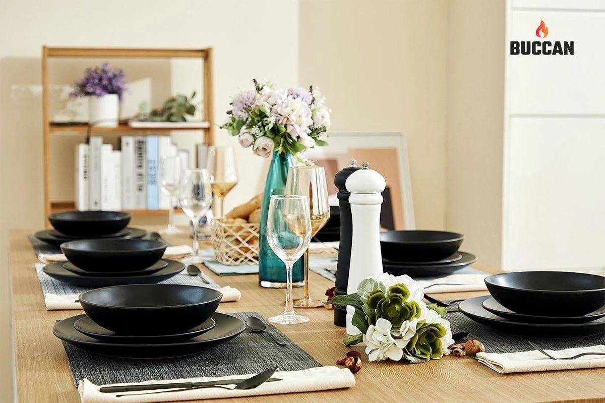 Buccan borden set - Matt Onyx - zwart - 18pcs Buccan Borden Set - Matt Onyx - Zwart - 18pcs -Greenpan Winkel 1200x799 68