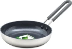 GreenPan Mini Koekenpan 14cm - Zilver - Inductie - PFAS-vrij -Greenpan Winkel 1200x811