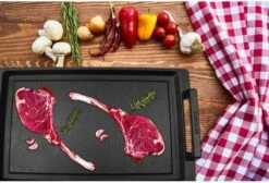 Eurolux Teppanyaki Plaat Met Grepen - 41 X 24 X 2.5 Cm - Zwart - Aluminium - Geschikt Voor Alle Warmtebronnen -Greenpan Winkel 1200x815 1