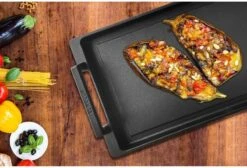 Eurolux Teppanyaki Plaat Met Grepen - 41 X 24 X 2.5 Cm - Zwart - Aluminium - Geschikt Voor Alle Warmtebronnen -Greenpan Winkel 1200x815