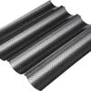Feelino Stokbrood Bakvorm - Broodvorm - 4 Stokbroden - Stokbroodvorm - Geperforeerd - Baguettes - Baguetteplaat - Antiaanbaklaag -Greenpan Winkel 1200x822 1