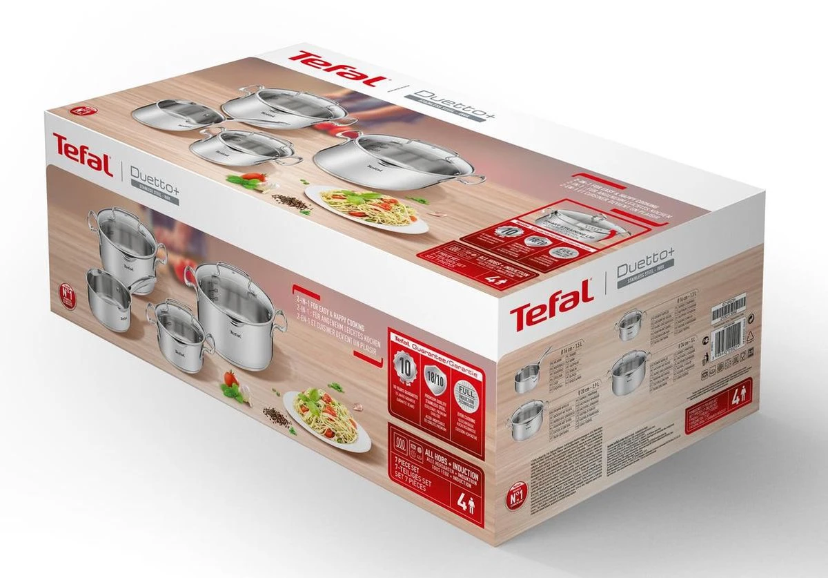 Tefal Duetto + Pannenset - 4 delig - Kookpannenset Tefal Duetto + Pannenset - 4 Delig - Kookpannenset -Greenpan Winkel 1200x837 2
