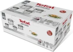 Tefal Virtuoso Pannenset 5 Delig - Hoge Kookpan Ø 22 Cm + Steelpan Ø 16 Cm + Kookpannen Ø 18/20/24 Cm -Greenpan Winkel 1200x857