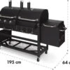Klarstein Kingsville Double Barbecue - Houtskool- En Gasbarbecue - Smoker BBQ - Inclusief Deksels En Thermometer - Met 2 Roosters - Zwart 2 Klarstein Kingsville Double Barbecue - Houtskool- En Gasbarbecue - Smoker BBQ - Inclusief Deksels En Thermometer - Met 2 Roosters - Zwart -Greenpan Winkel 1200x870 2
