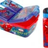 Star Spiderman 3 Vak Brooddoos / Broodtrommel + Grote Tritan Vierkante Drinkfles - 550 Ml -Greenpan Winkel 1200x913 1