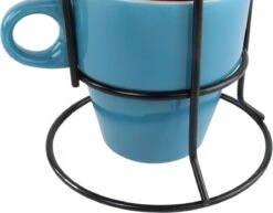 Orange85 Koffiekopjes - Met Houder - Set Van 6 - Gekleurd - 300 Ml - Keramiek -Greenpan Winkel 1200x936