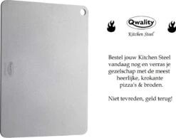 Pizzasteen Van Staal – Pizza Steen - Pizza En Brood Bakken - 40 X 30 X 0,6 Cm - Cadeau Voor Man - Kitchen Steel By Qwality 6 Pizzasteen Van Staal – Pizza Steen - Pizza En Brood Bakken - 40 X 30 X 0,6 Cm - Cadeau Voor Man - Kitchen Steel By Qwality -Greenpan Winkel 1200x944