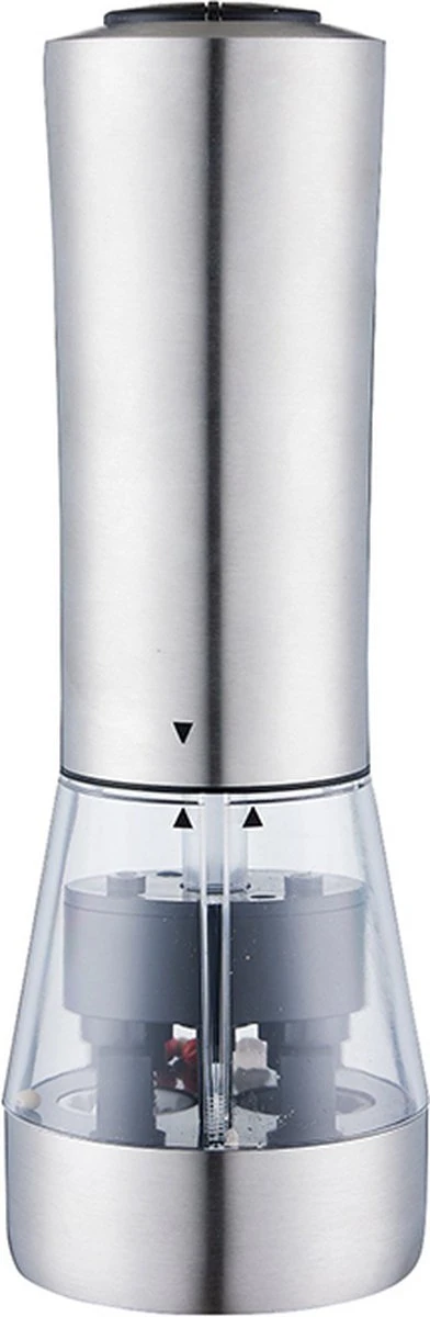 KROMS Peper en Zoutmolen set - Peper en Zoutmolen set Elektrisch -2 in 1 - Instelbare maalgraad - Pepermolen - Zoutmolen - Peper en Zoutmolen elektrisch KROMS Peper En Zoutmolen Set - Peper En Zoutmolen Set Elektrisch -2 In 1 - Instelbare Maalgraad - Pepermolen - Zoutmolen - Peper En Zoutmolen Elektrisch -Greenpan Winkel