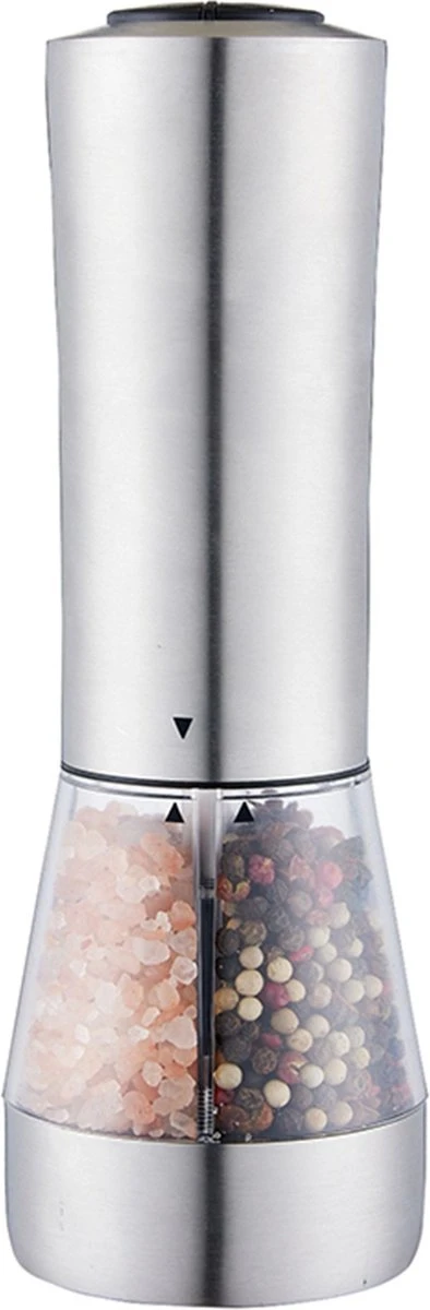 KROMS Peper en Zoutmolen set - Peper en Zoutmolen set Elektrisch -2 in 1 - Instelbare maalgraad - Pepermolen - Zoutmolen - Peper en Zoutmolen elektrisch KROMS Peper En Zoutmolen Set - Peper En Zoutmolen Set Elektrisch -2 In 1 - Instelbare Maalgraad - Pepermolen - Zoutmolen - Peper En Zoutmolen Elektrisch -Greenpan Winkel