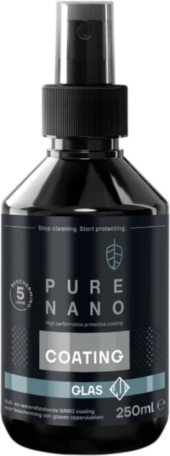 PURE NANO Glas - Nano Coating Voor 5 Jaar Heldere Ramen Met Minder Schoonmaakwerk - 250 Ml 3 PURE NANO Glas - Nano Coating Voor 5 Jaar Heldere Ramen Met Minder Schoonmaakwerk - 250 Ml -Greenpan Winkel 449x1200