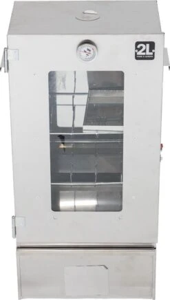 2-L Home & Garden XL Rookoven - RVS - 80x40x28 Cm - 3 Etages -Greenpan Winkel 680x1200 1