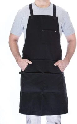 BBQ Schort - Professioneel - Schort - Zwart - Keukenschort - Kwaliteit - Garantie - 68 Cm X 86 Cm -Greenpan Winkel 746x1200