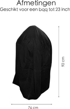 BBQ Beschermhoes - Voor Kamado - Universeel - Tot 23 Inch - Zwart -Greenpan Winkel 774x1200 2
