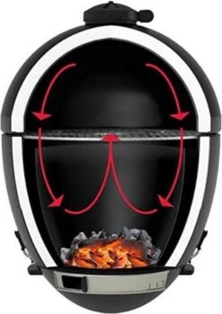 Apache Grill 21 Inch Kamado BBQ Egg | Houtskool | Zwart | Ø 50cm Grill Oppervlak | Dubbelwandig & Geïsoleerd -Greenpan Winkel 849x1200