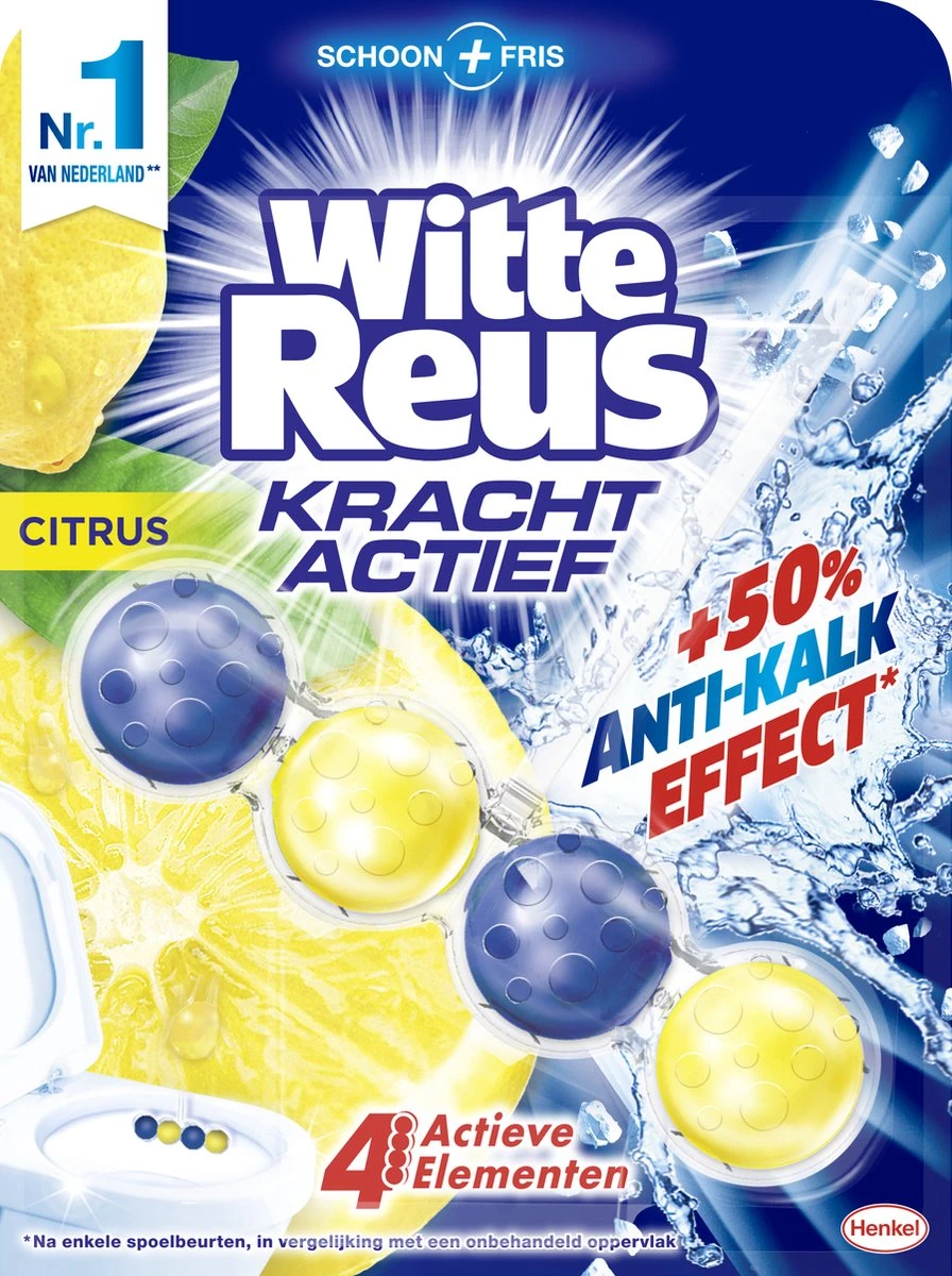 Witte Reus Kracht Actief Toiletblok - Citrus - WC Blokjes Voordeelverpakking - 10 Stuks Witte Reus Kracht Actief Toiletblok - Citrus - WC Blokjes Voordeelverpakking - 10 Stuks -Greenpan Winkel 896x1200 1