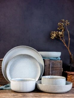 Selinex Stoneware - Serviesset - Grijs - 16 Delig 4 Persoons - CADEAUTIP - CADEAU -Greenpan Winkel 900x1200 14