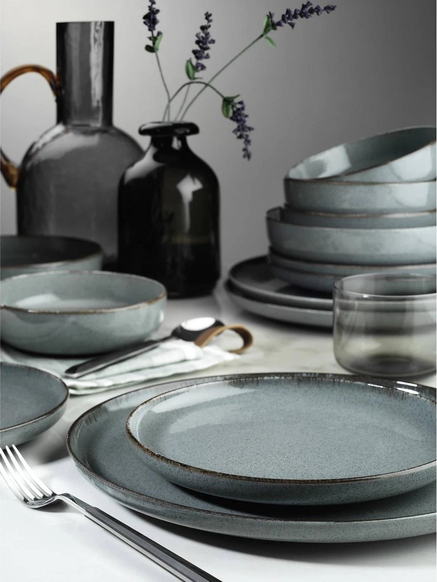 Palmer Serviesset Antigo Porselein 4-persoons 16-delig Blauw Palmer Serviesset Antigo Porselein 4-persoons 16-delig Blauw -Greenpan Winkel